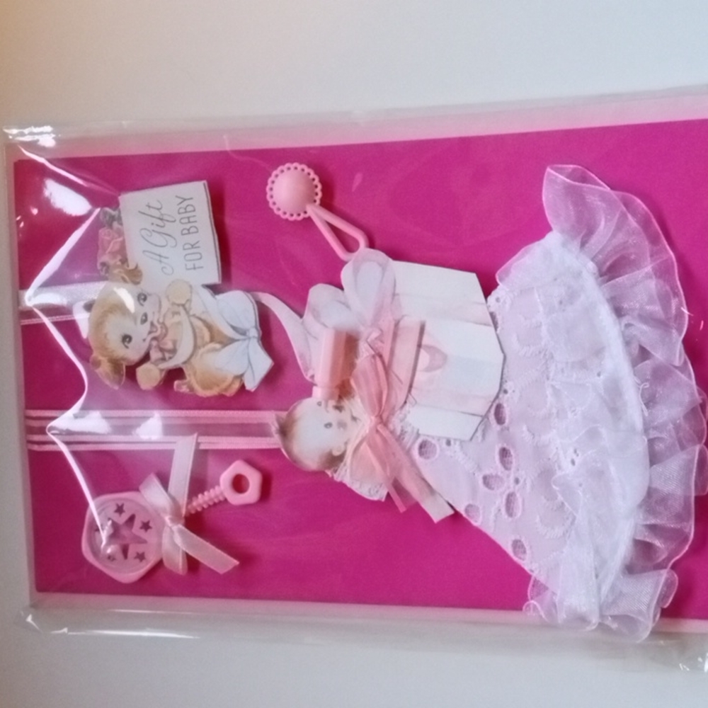 Baby keepsake Ornament Card.
